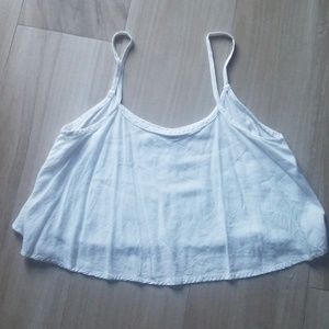 White flowy tank top